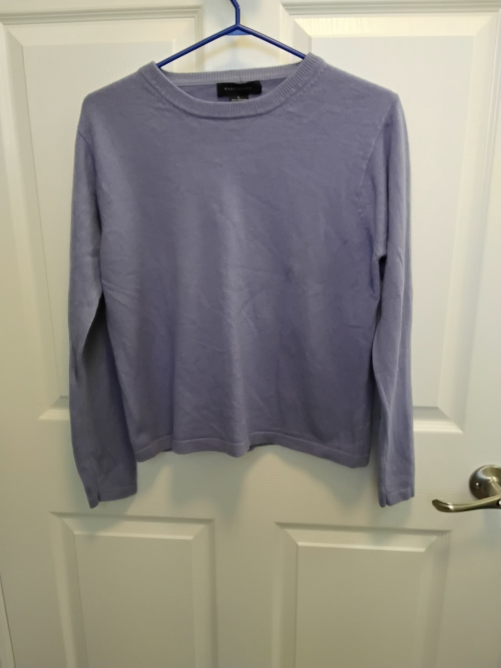 Possibility Womens Light Lavendar 100% Cashmere Size Lg